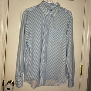 Men’s &Collar Stripes Dress Shirt
